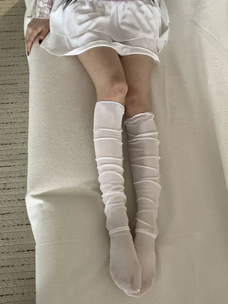 Aire See-through Knee Socks Thin Half Stocking Socks