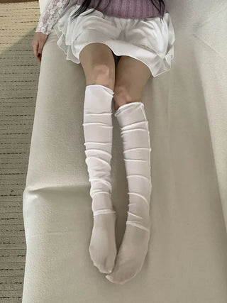 Aire See-through Knee Socks Thin Half Stocking Socks