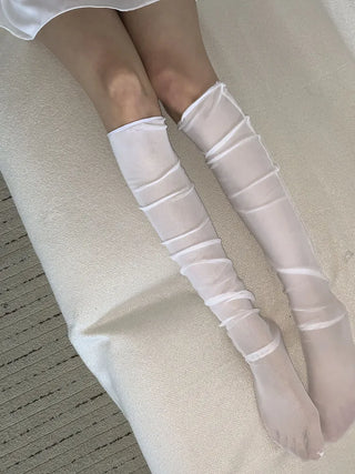 Aire See-through Knee Socks Thin Half Stocking Socks