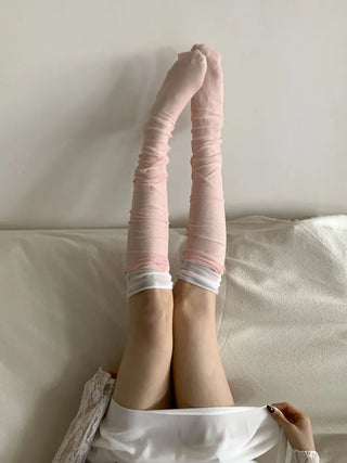 Aire See-through Knee Socks Thin Half Stocking Socks