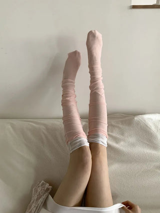 Aire See-through Knee Socks Thin Half Stocking Socks