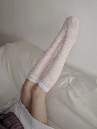 Aire See-through Knee Socks Thin Half Stocking Socks