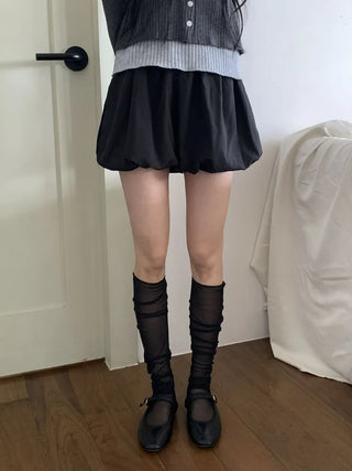 Aire See-through Knee Socks Thin Half Stocking Socks