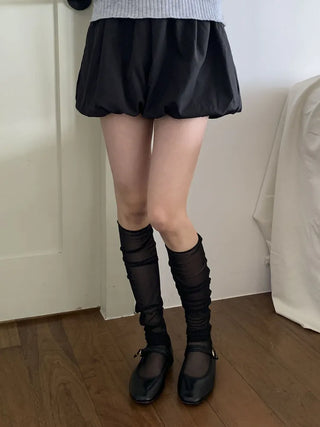 Aire See-through Knee Socks Thin Half Stocking Socks