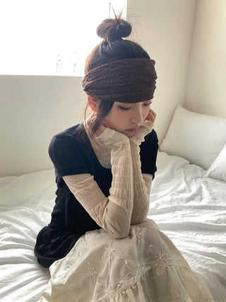 Crumb Flower Back-Banding Bandana Hairband