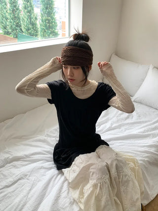 Crumb Flower Back-Banding Bandana Hairband