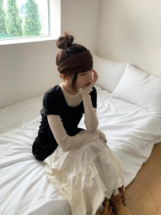 Crumb Flower Back-Banding Bandana Hairband