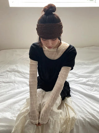Crumb Flower Back-Banding Bandana Hairband