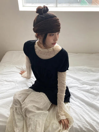 Crumb Flower Back-Banding Bandana Hairband