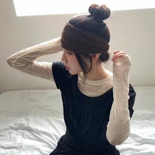 Crumb Flower Back-Banding Bandana Hairband