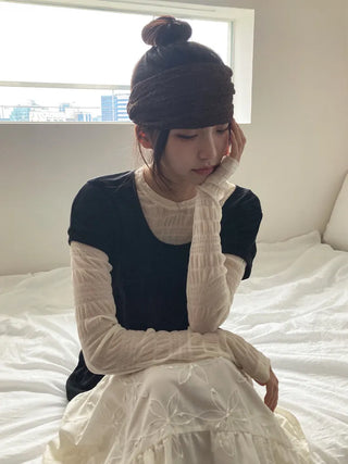 Crumb Flower Back-Banding Bandana Hairband