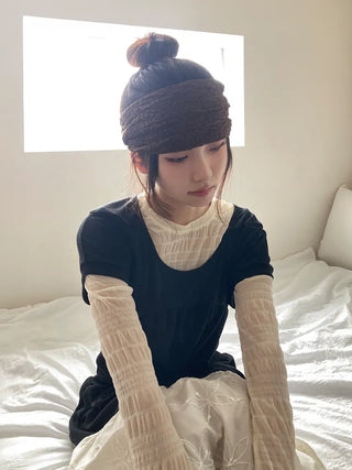 Crumb Flower Back-Banding Bandana Hairband