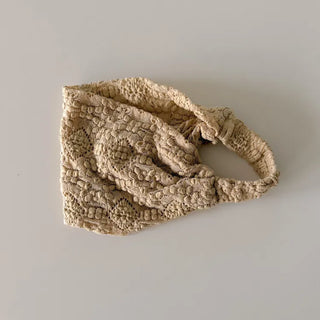 Crumb Flower Back-Banding Bandana Hairband