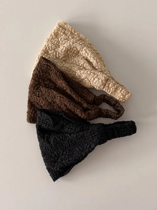 Crumb Flower Back-Banding Bandana Hairband