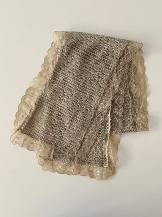 Ether Lace Knitting Long Scarf