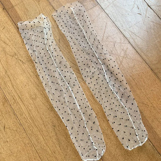 Dot Flower See-through Layered Socks Leg Warmer Knee Socks Collection