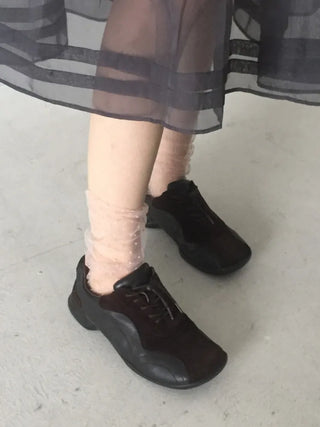 Dot Flower See-through Layered Socks Leg Warmer Knee Socks Collection