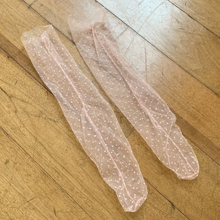 Dot Flower See-through Layered Socks Leg Warmer Knee Socks Collection