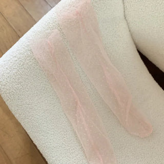 Dot Flower See-through Layered Socks Leg Warmer Knee Socks Collection
