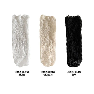 Dot Flower See-through Layered Socks Leg Warmer Knee Socks Collection