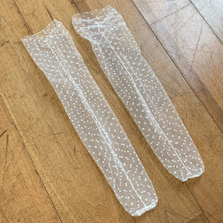 Dot Flower See-through Layered Socks Leg Warmer Knee Socks Collection