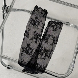 Dot Flower See-through Layered Socks Leg Warmer Knee Socks Collection