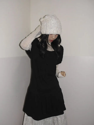 Glian Sequin Lace Texture Beanie Hat