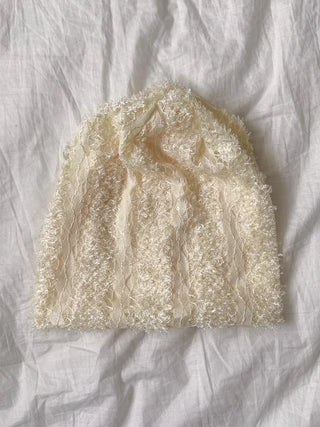 Glian Sequin Lace Texture Beanie Hat