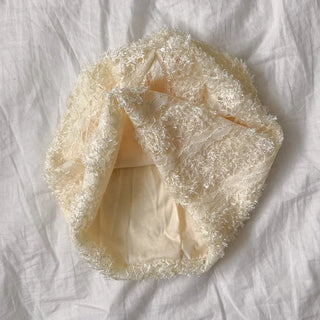 Glian Sequin Lace Texture Beanie Hat