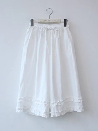 elly frill bermuda pants