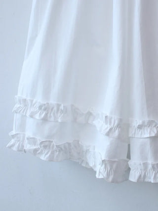 elly frill bermuda pants