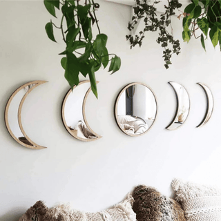 Witchcore Moon Phase Mirror Set