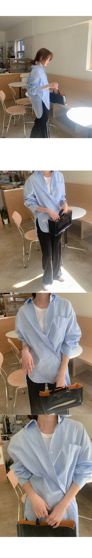 Pleated elastic waist pants