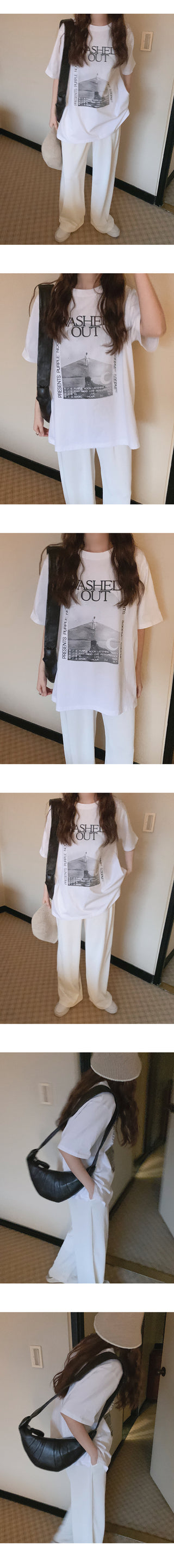 Pleated elastic waist chino pants
