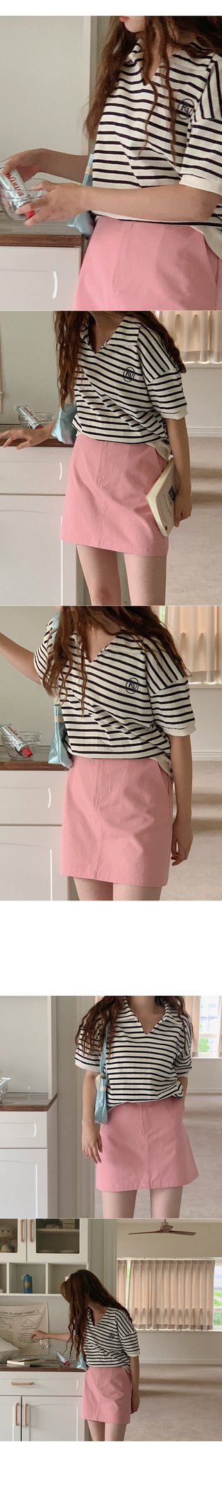 Colored mini skirt