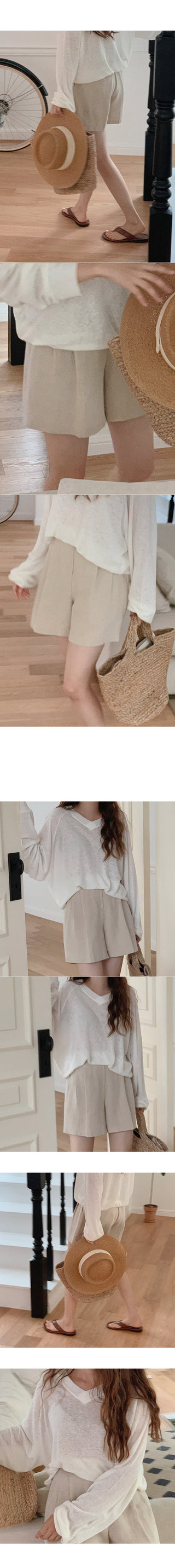 Calm linen shorts
