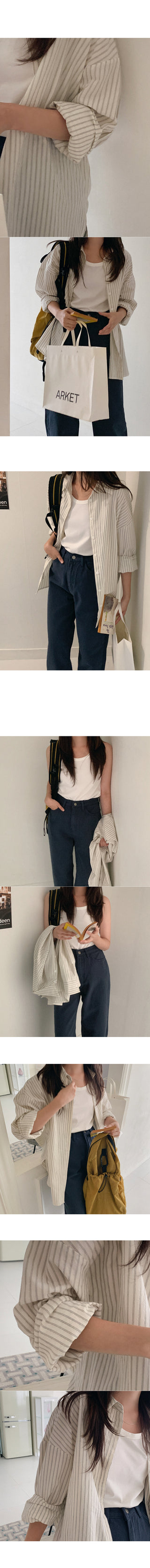Natural wide cotton pants