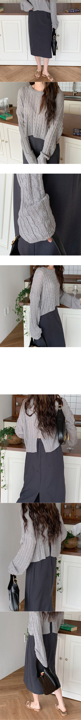 Backpoint Banded Midi Skirt