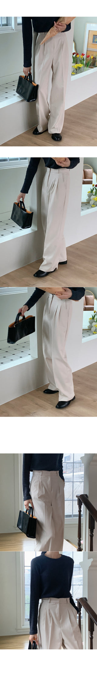 Pleated slacks