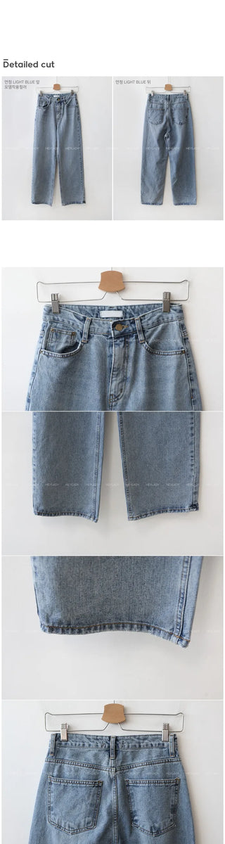 Zoom In Wide Denim Pants