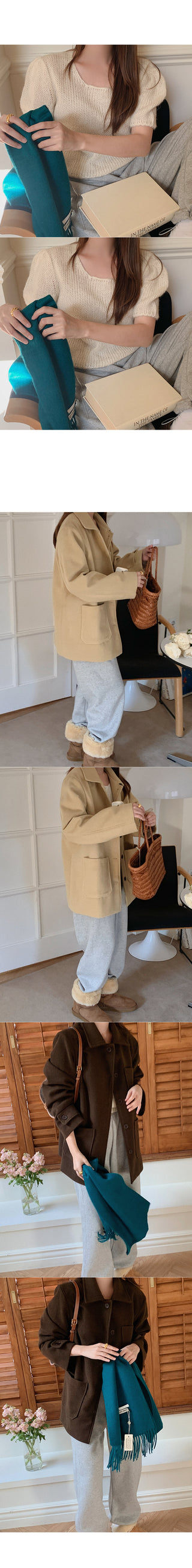 Fleece-lined string pants
