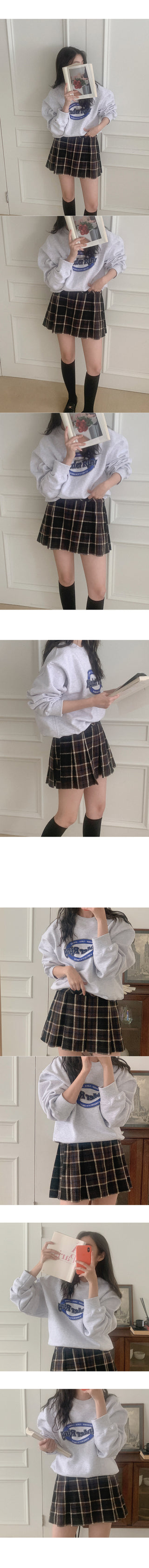 Checked skirt