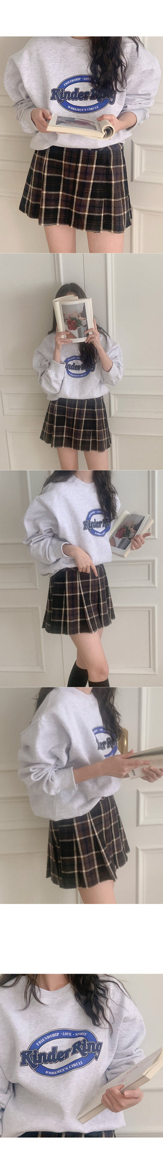 Checked skirt