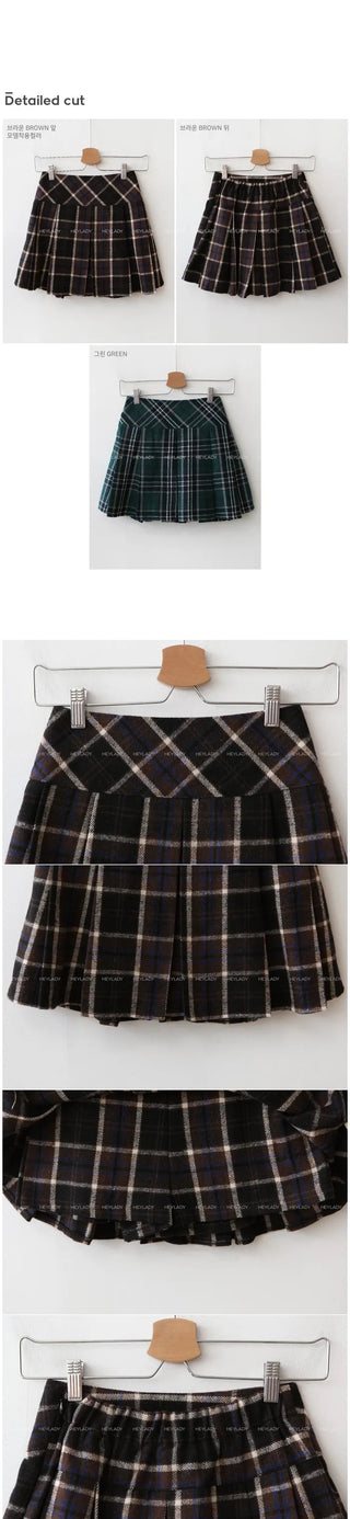 Checked skirt