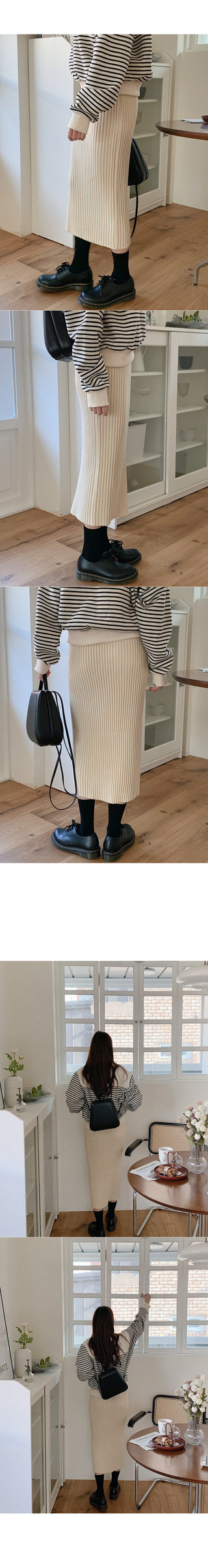 [Relaxed vibe] Knit skirt