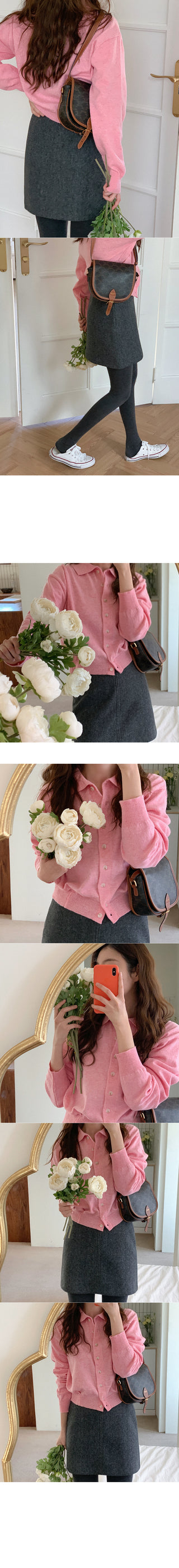 Warm! Wool blend mini skirt