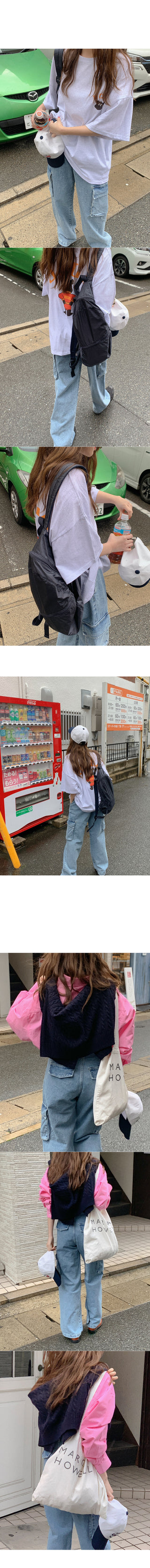 Denim cargo pants