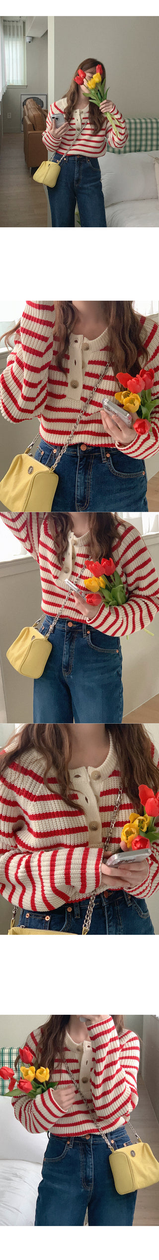 Straight cotton denim pants
