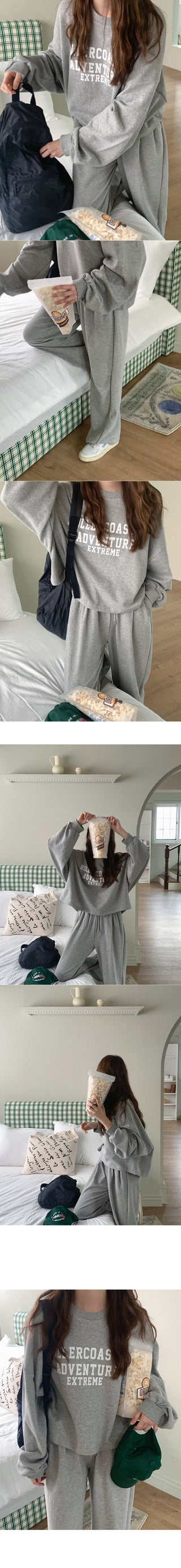 Cotton elastic waist pants
