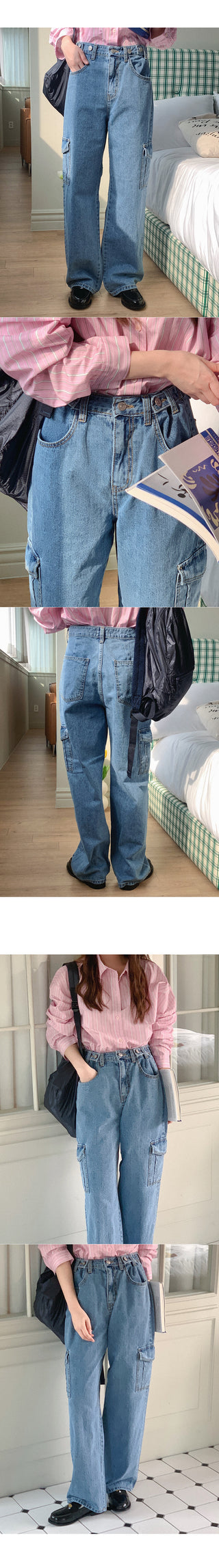 Latisse Denim Cargo Pants